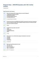 Peregrine Exam &ndash; UPDATED Questions with 100&percnt; Verified&NewLine;Answers