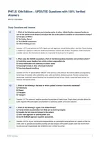 PHTLS 10th Edition &ndash; UPDATED Questions with 100&percnt; Verified&NewLine;Answers