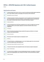 PHTLS &ndash; UPDATED Questions with 100&percnt; Verified Answers&NewLine;