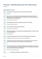 PHTLS post &ndash; UPDATED Questions with 100&percnt; Verified Answers&NewLine;