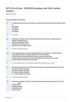 PHTLS Pre & Post &ndash; UPDATED Questions with 100&percnt; Verified&NewLine;Answers
