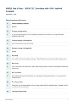 PHTLS Pre & Post &ndash; UPDATED Questions with 100&percnt; Verified&NewLine;Answers