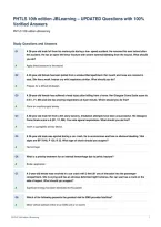 PHTLS 10th edition JBLearning &ndash; UPDATED Questions with 100&percnt;&NewLine;Verified Answers&NewLine;