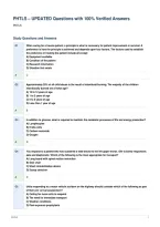 PHTLS &ndash; UPDATED Questions with 100&percnt; Verified Answers&NewLine;