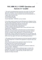 NSG 4800 ALL COMPS Questions and Answers A&plus; Graded