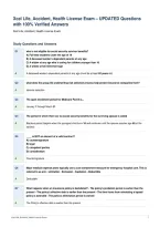 Xcel Life&comma; Accident&comma; Health License Exam &ndash; UPDATED Questions&NewLine;with 100&percnt; Verified Answers&NewLine;