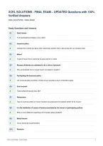 XCEL SOLUTIONS - FINAL EXAM &ndash; UPDATED Questions with 100&percnt;&NewLine;Verified Answers
