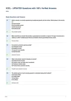 XCEL &ndash; UPDATED Questions with 100&percnt; Verified Answers&NewLine;