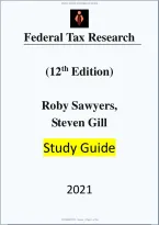 Solutions Manual&colon; 20220902185152 631250c8122cd Federal Tax Research 12e - Graded A&plus; Comprehensive Exam Prep