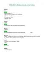 AESC 2050 EXAM 1 Questions with Correct Solutions