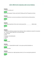 AESC 2050 EXAM 1 Questions with Correct Solutions
