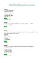 AESC 2050 EXAM 1 Questions with Correct Solutions