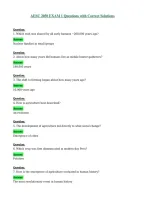 AESC 2050 EXAM 1 Questions with Correct Solutions