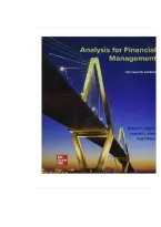 TEST BANK FOR Analysis for Financial Management 13th Edition by Robert C&period; Higgins&comma; Jennifer Koski&comma; Todd Mitton ISBN&colon; 978-1260772364 COMPLETE GUIDE ALL CHAPTERS COVERED 100&percnt; VERIFIED A&plus; GRADE ASSURED&excl;&excl;&excl;&excl;