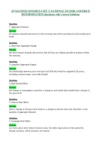 Ap Macroeconomics Unit 3&colon; National Income And Price&NewLine;Determination Questions With Correct Solutions
