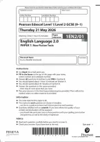 Edexcel GCSE English Language Paper 1&colon; Non-Fiction Texts 2026