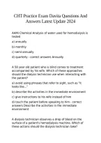 DaVita PCT Final Exam Quizzes With Absolute SOLUTIONS&period;