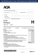 AQA GCSE Physics Higher Tier Paper 1 &lpar;8463&sol;1H&rpar; Question Paper and Mark Scheme 2026