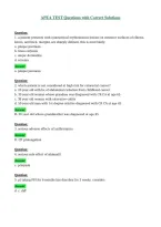 APEA TEST Questions with Correct Solutions