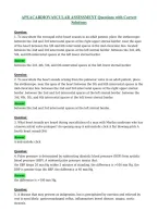 APEACARDIOVASCULAR ASSESSMENT Questions with Correct&NewLine;Solutions