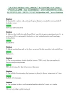Apea Pre-Predictor Exam Test Bank Overview Latest&NewLine;Updates&comma; Exam &ndash; 2026&sol; &lpar;Questions &plus; Answers&rpar; Study Guide&comma;&NewLine;Questions&comma; Solutions&comma; Answers Questions With Correct Solutions