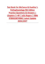 McCance & Huether&rsquo;s Pathophysiology 9th Edition Study Guide &vert; Julia Rogers &vert; Comprehensive Chapter Review &vert; Chapters 1&ndash;49 &vert; ISBN&colon; 9780323874984