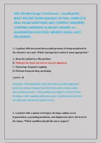 Nsg 233 Med Surge 3 Final Exams &vert;&vert; Most Recent Exams 2026&vert;2027 