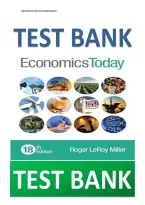 Test Bank for Economics Today 18th Edition by Roger LeRoy Miller&colon; Complete Exam Review with Answers