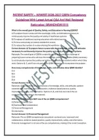 PATIENT SAFETY &ndash;  NEWEST 2026-2027 QSEN Competency Guidelines With Latest Actual Q&A And Well Reviewed Rationales &vert; BRANDNEW&excl;&excl;&excl;&excl;&excl;&excl;&excl;&excl;