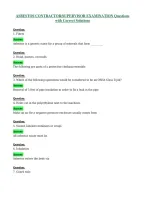 ASBESTOS CONTRACTOR&sol;SUPERVISOR EXAMINATION Questions&NewLine;with Correct Solutions