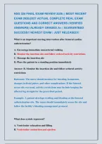 Nsg 320 Final Exam Review 2026 &vert;&vert; Most Recent &NewLine;Exam 2026&vert;2027 Actual Complete Real Exam &NewLine;Questions And Correct Answers &lpar;Verified &NewLine;Answers&rpar; Already Graded A&plus; &vert; Guaranteed &NewLine;Success&excl;&excl; Newest Exam &vert; Just Released&excl;&excl;
