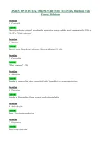 ASBESTOS CONTRACTOR&sol;SUPERVISOR TRAINING Questions with&NewLine;Correct Solutions