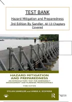 Hazard Mitigation and Preparedness 3rd Edition By Dylan Sandler and Anna K&period; Schwab &vert; ISBN 9780367635770 &vert; All 13 Chapters &vert; Test Bank