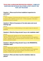 Texas Fire Alarm Exam Preparation Version 1 Complete&NewLine;Questions And Detailed Solutions Latest Update This&NewLine;Year Just Release