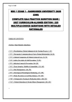 MDC 1 Exam 1 &ndash; Rasmussen University &lpar;NUR 2356&rpar; Complete Q&A Practice Question Bank &vert; 2027 Curriculum-Aligned Edition &vert; 225 Multiple-Choice Questions with Detailed Rationales &vert; Graded A&plus;