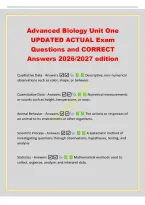 Aerospace Engineering&NewLine;UPDATED ACTUAL Exam&NewLine;Questions and CORRECT&NewLine;Answers 2026&sol;2027 edition&NewLine;Graded A&plus;&NewLine;Aerospace Engineering -The designing&comma; building&comma; analyzing&comma; and&NewLine;troubleshooting of components of aircraft&comma; space&comma; missiles&comma; and high--&NewLine;altitude vehic