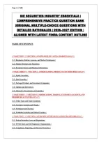 SIE Securities Industry Essentials Exam &vert; Comprehensive Practice Question Bank &vert; 2026-2027 Edition &vert; Aligned with Latest FINRA Content Outline &vert; Detailed Rationales &vert; Graded A&plus;