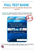Pharmacology and the Nursing Process &ndash; Test Bank &lpar;10th Edition&comma; Linda Lane Lilley&rpar; &ndash; Complete Chapter-by-Chapter Exam Questions & Verified Answers&NewLine;