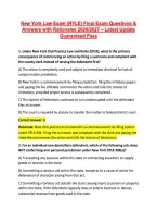 New York Law Exam &lpar;NYLE&rpar; Final Exam Questions & &NewLine;Answers with Rationales 2026&sol;2027 &ndash; Latest Update &NewLine;Guaranteed Pass 