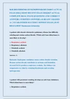 Nur 2063 Essentials Of Pathophysiology Exam 3 Actual &NewLine;Exam 2026 &vert;&vert; Most Recent Exam 2026&vert;2027 Actual &NewLine;Complete Real Exam Questions And Correct &NewLine;Answers &lpar;Verified Answers&rpar; Already Graded                &NewLine;A&plus; &vert; Guaranteed Success&excl;&excl; Newest Exam &vert; Just &NewLine;Re
