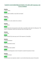 BARNEY FLETCHER PRELICENSING VOCABULARY Questions with&NewLine;Correct Solutions