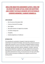 Wgu C784 Objective Assessment Latest &sol; Wgu 784 Oa Exam Test Bank Actual Exam 230 Questions And Correct Detailed Answers With Rationales &lpar;Verified Answers&rpar; &vert; Already Graded A&plus;