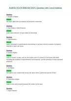 BARNEY FLETCHER SECTION 1 Questions with Correct Solutions