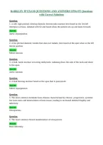 BARKLEY 3P EXAM QUESTIONS AND ANSWERS UPDATE Questions&NewLine;with Correct Solutions
