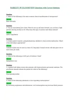 BARKLEY 3P EXAM REVIEW Questions with Correct Solutions