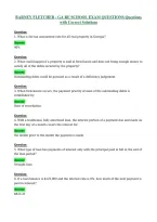 BARNEY FLETCHER - GA RE SCHOOL EXAM QUESTIONS Questions&NewLine;with Correct Solutions