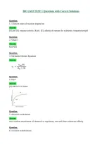 BIO 2A03 TEST 1 Questions with Correct Solutions