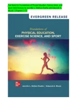 Test Bank for Foundations of Physical Education&comma; Exercise Science&comma; and Sport 2026 Release &vert; Chapters 1&ndash;15 &vert; ISBN 9781265178659