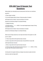 EPA 608 Type III Certification Exam &vert; Sample Test Questions&comma; Answers & Study Guide 2026&sol;2027