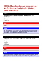 PEPP Final Exam Questions And Correct Answers &NewLine;&lpar;Verified Answers&rpar; Plus Rationales 2026 Q&A &vert; &NewLine;Instant Download Pdf